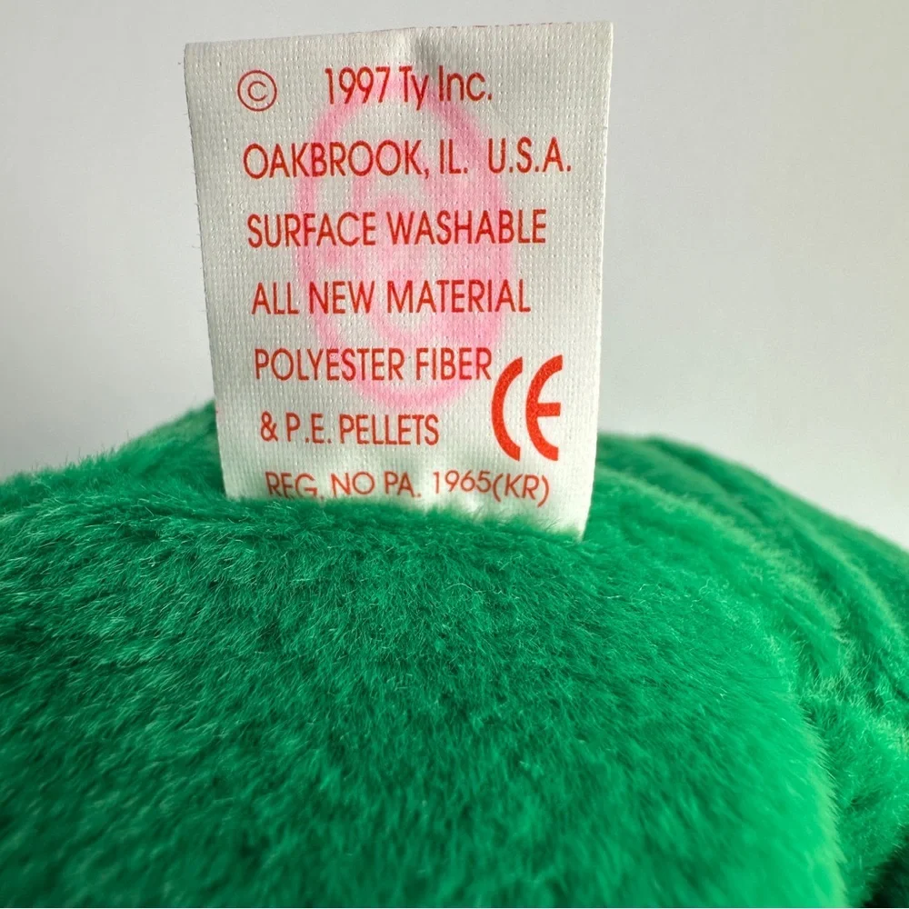 TY Beanie Baby Erin the Bear Vintage 1997 Retired Plush Toy with Errors